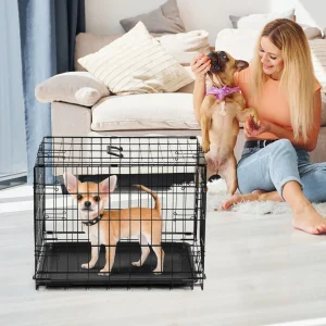 Single Door 30 Inch Metal Dog Cage
